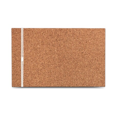 Iceberg Designer Cork Bulletin Board, 24" x 38", Natural 35010